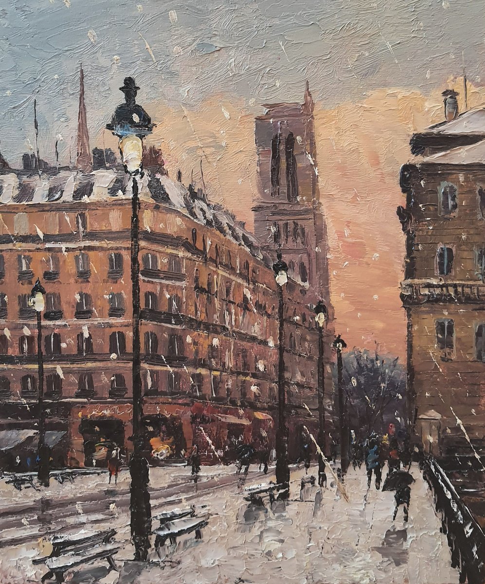 Paris winter by Roberto Ponte