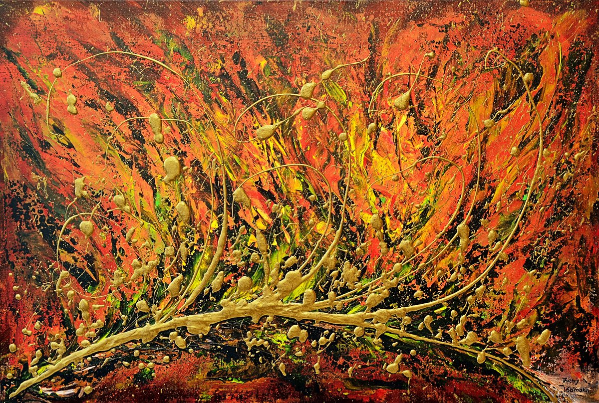 Autumn Symphony By Thierry Vobmann. Abstract ., 35 X 24, Artwork For Sale On Artfinder