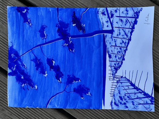 Ultramarine seascape