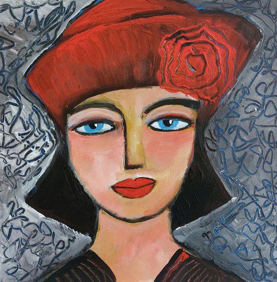 Girl with Red Hat.
