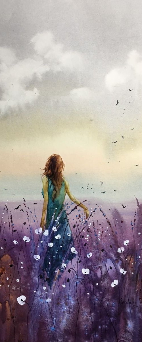Sold "Queen of flowers" by Iulia Carchelan