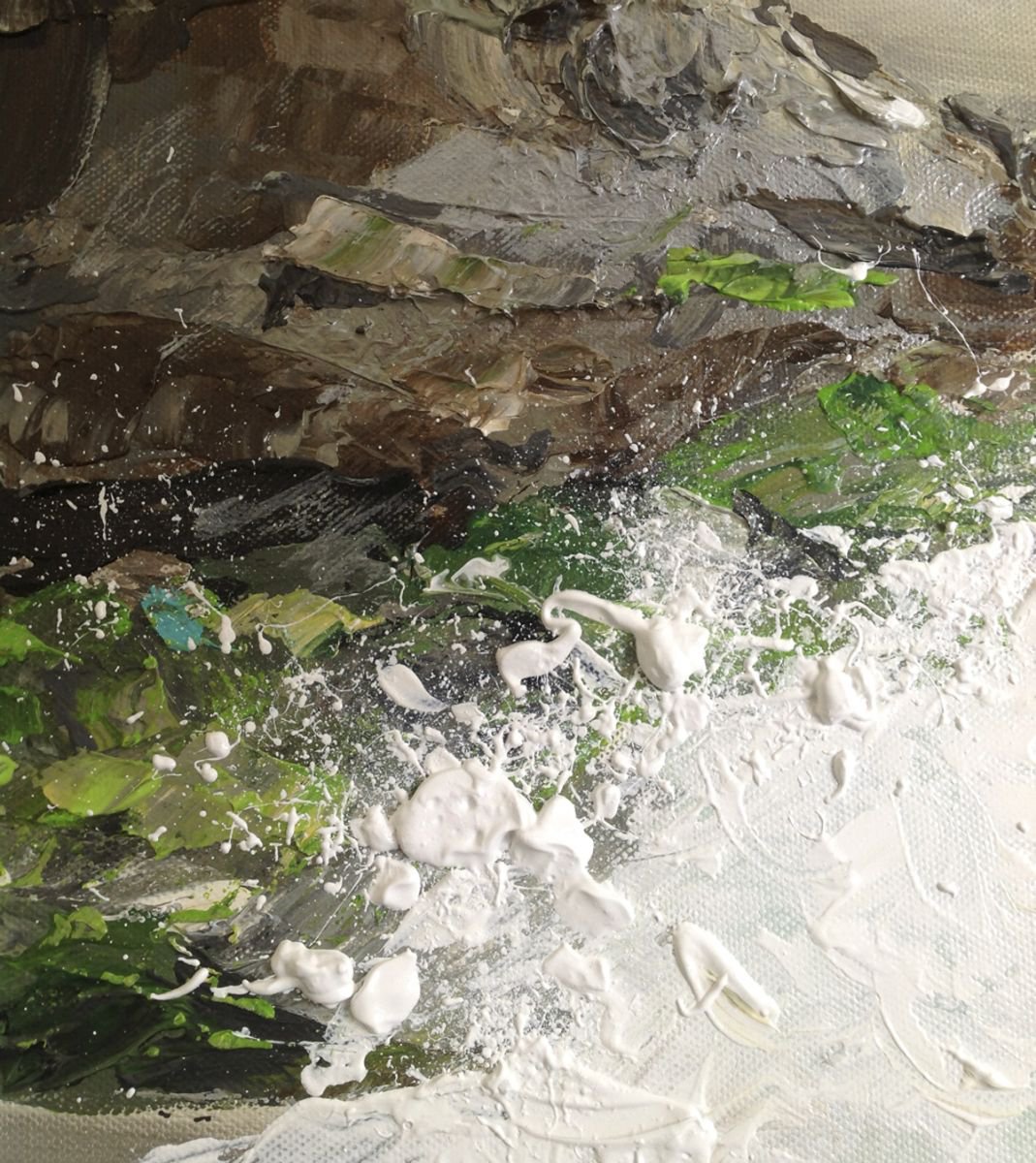 'We walked on a silver sands' - 24x60"