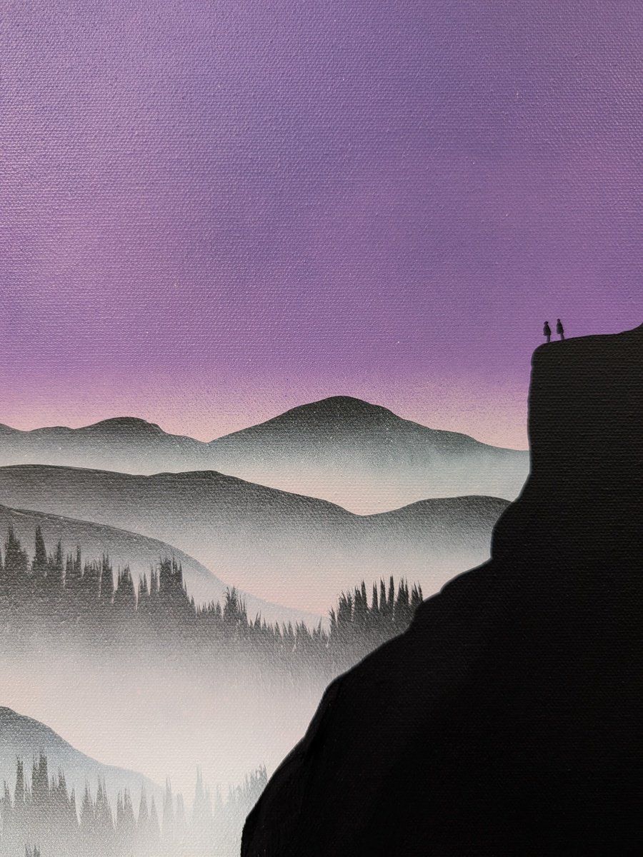 Landscape Acrylic Painting By Robert Owen Bloomfield, 16 X 24", ShaS?di?i?n 22, Original Artwork