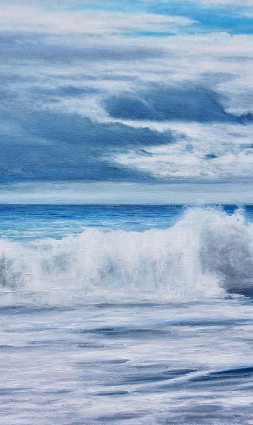 BLUE SEASCAPE by Aflatun Israilov