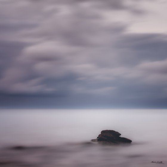 Lone rock in silky sea (RTH)