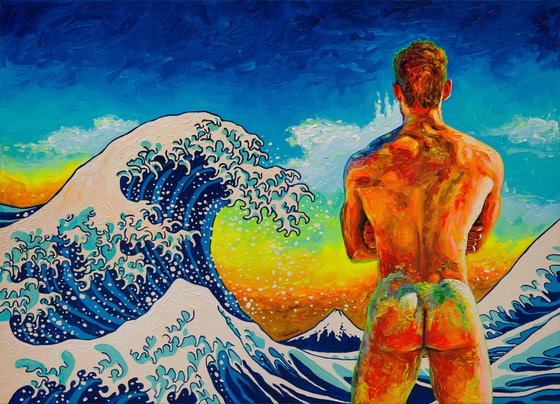 Bather with the Great Wave