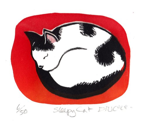 Sleeping Cat by Drusilla  Cole
