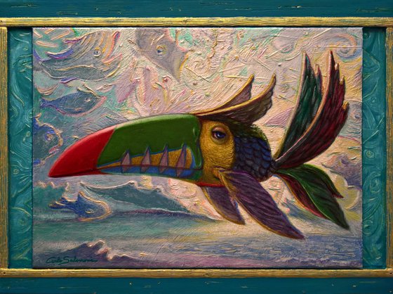 THE TOUCAN FISH - (framed)