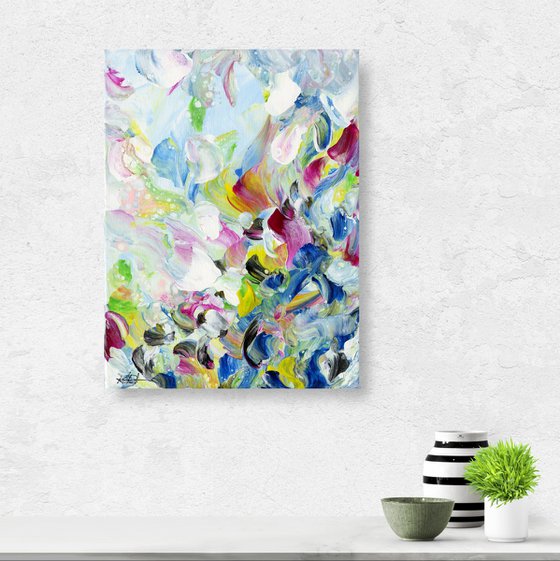 Floral Fall 39 - Abstract Floral Painting  by Kathy Morton Stanion