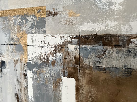 Structured Radiance. Beige Grey Gold