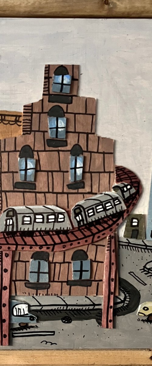 Downtown Train by Art of Aaron Wooten