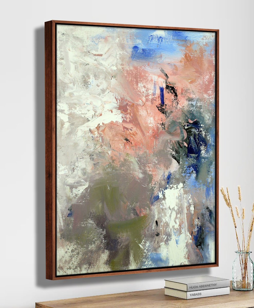 Abstract Oil Painting By Hugh Abernethy, 24 X 30, Armar (C8), Original Artwork