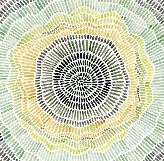 Abstract green eye
