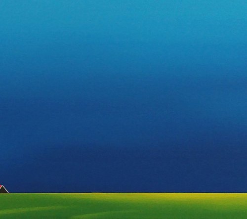 Red roofs, golden rapeseed fields by Nelly van Nieuwenhuijzen