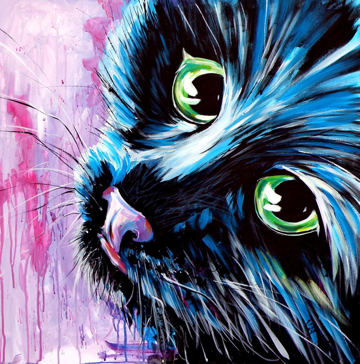 Cute black kitten by Kovacs Anna Brigitta