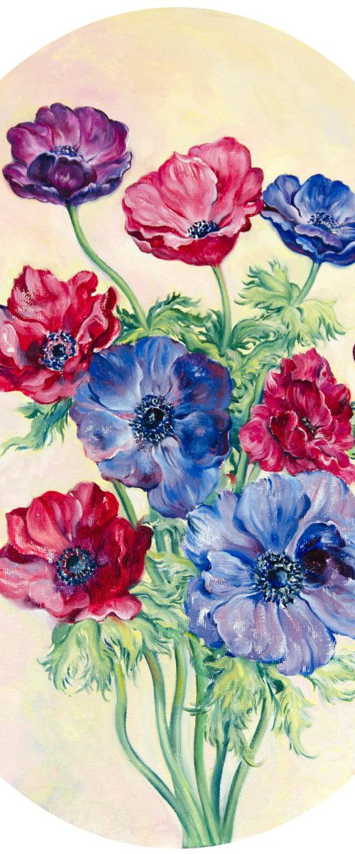 Anemone bouquet by Daria Galinski
