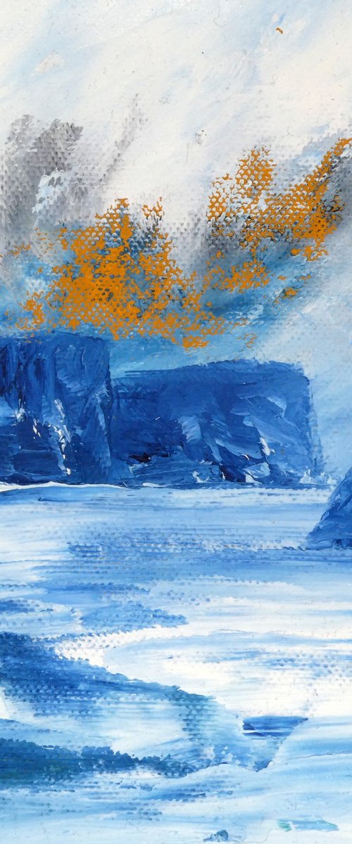 Blue Seastack by oconnart