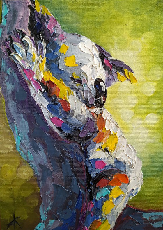 Sweet Dreams - Australian koala, koala oil painting, oil painting, Australia, koala, animals, koala art,