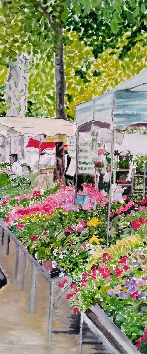 Flowers market - city - garden by Isabelle Lucas