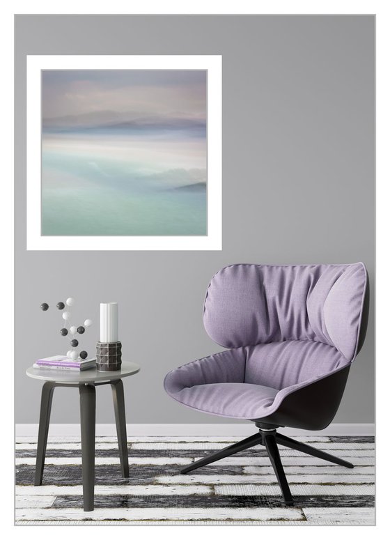 Hebridean Pastels  - Extra large impressionist style abstract