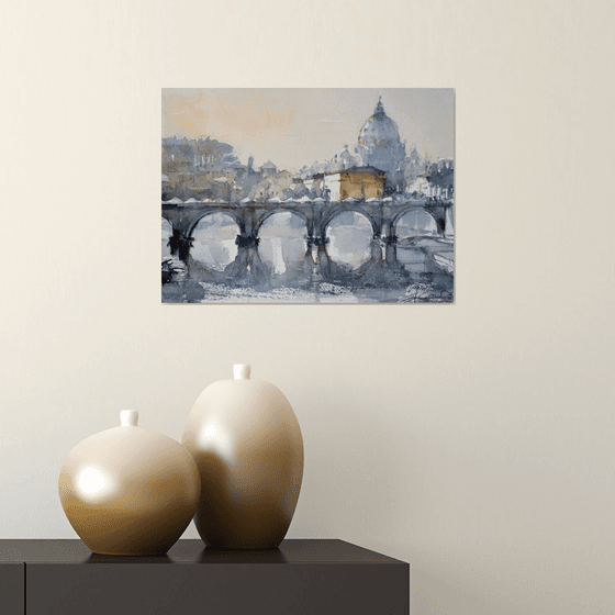 The angels' bridge in Rome ( Ponte Sant'Angelo ) 2