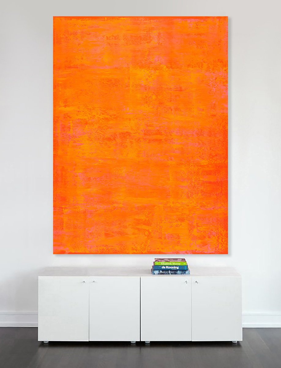 Abstract Oil Painting By Nataliia Sydorova, 55 X 75", Santa Monica Beach, Original Artwork