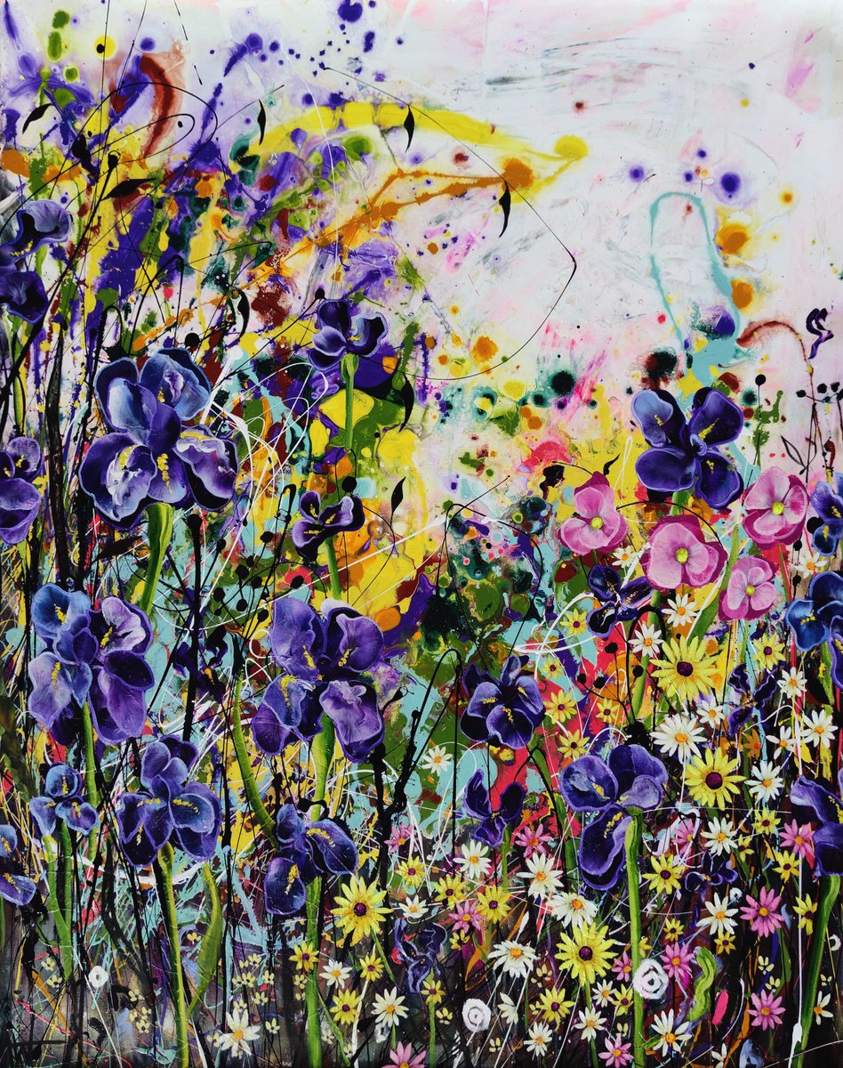 Sun-Struck Symphony By Angie Wright, 47 X 59, Artwork For Sale On Artfinder