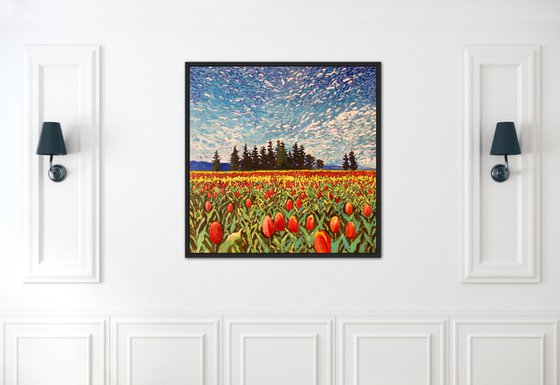 Red tulips