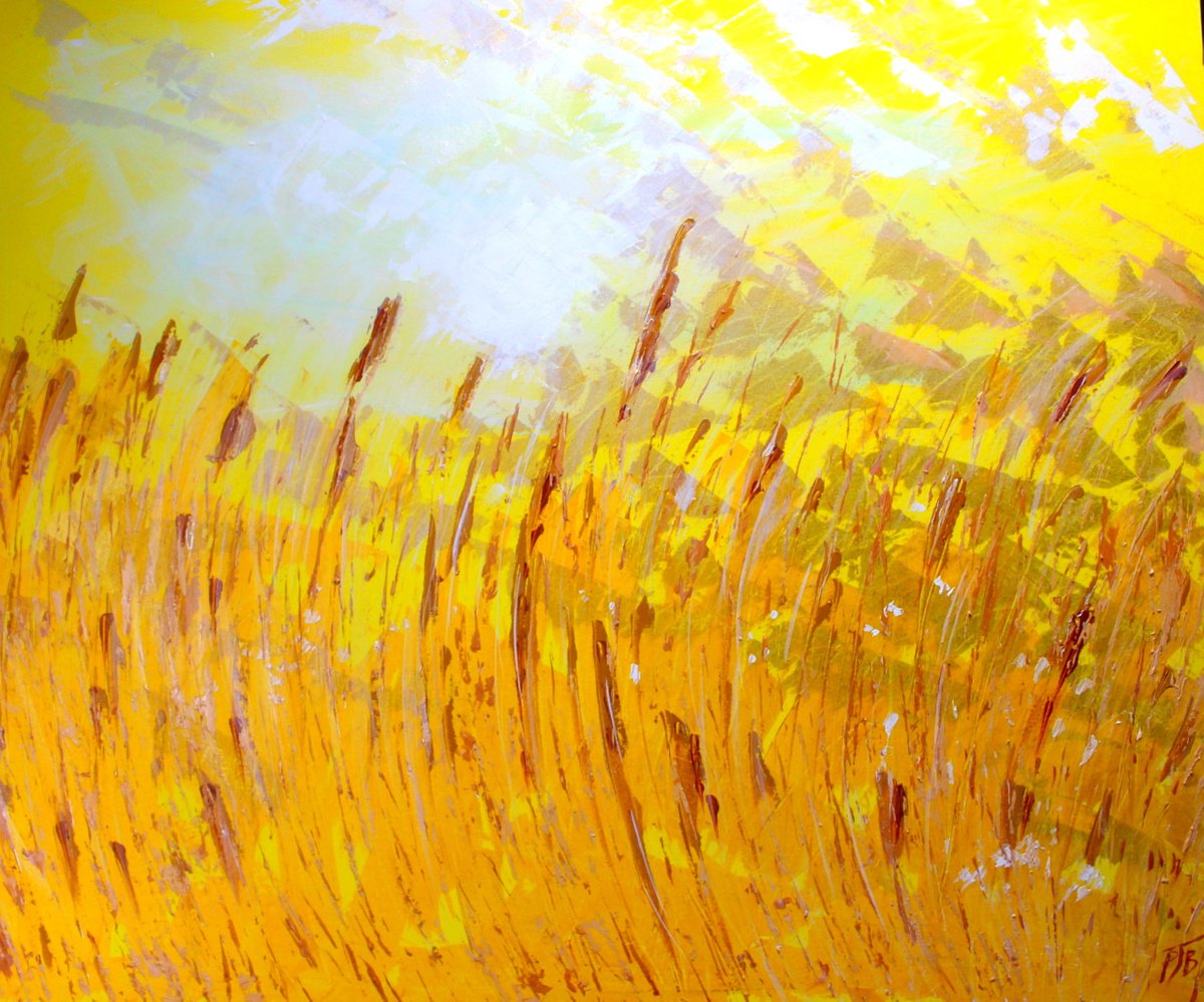  Summer Wheatfield I By Paul J Best, 47 X 39, Artwork For Sale On Artfinder