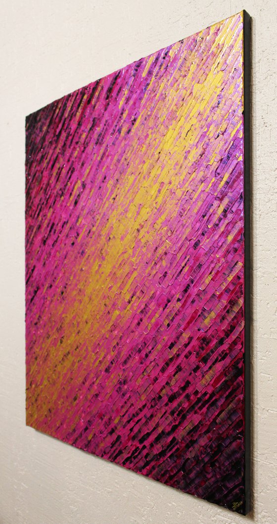 Gold pink knife texture