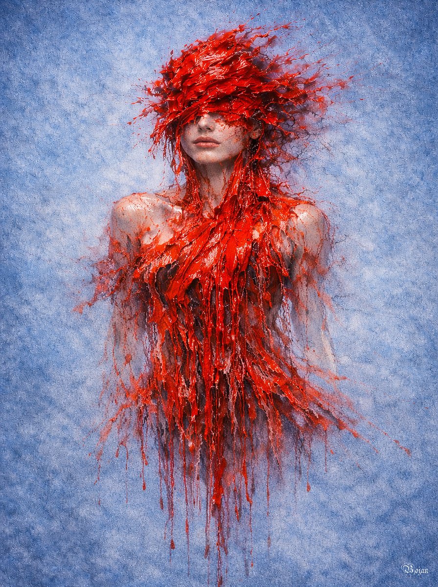 Illustrative Photograph , - The Red Within - Series Ii (4 Works) - ? By Bojan Jevtic, 32 X 43, Artwork For Sale On Artfinder