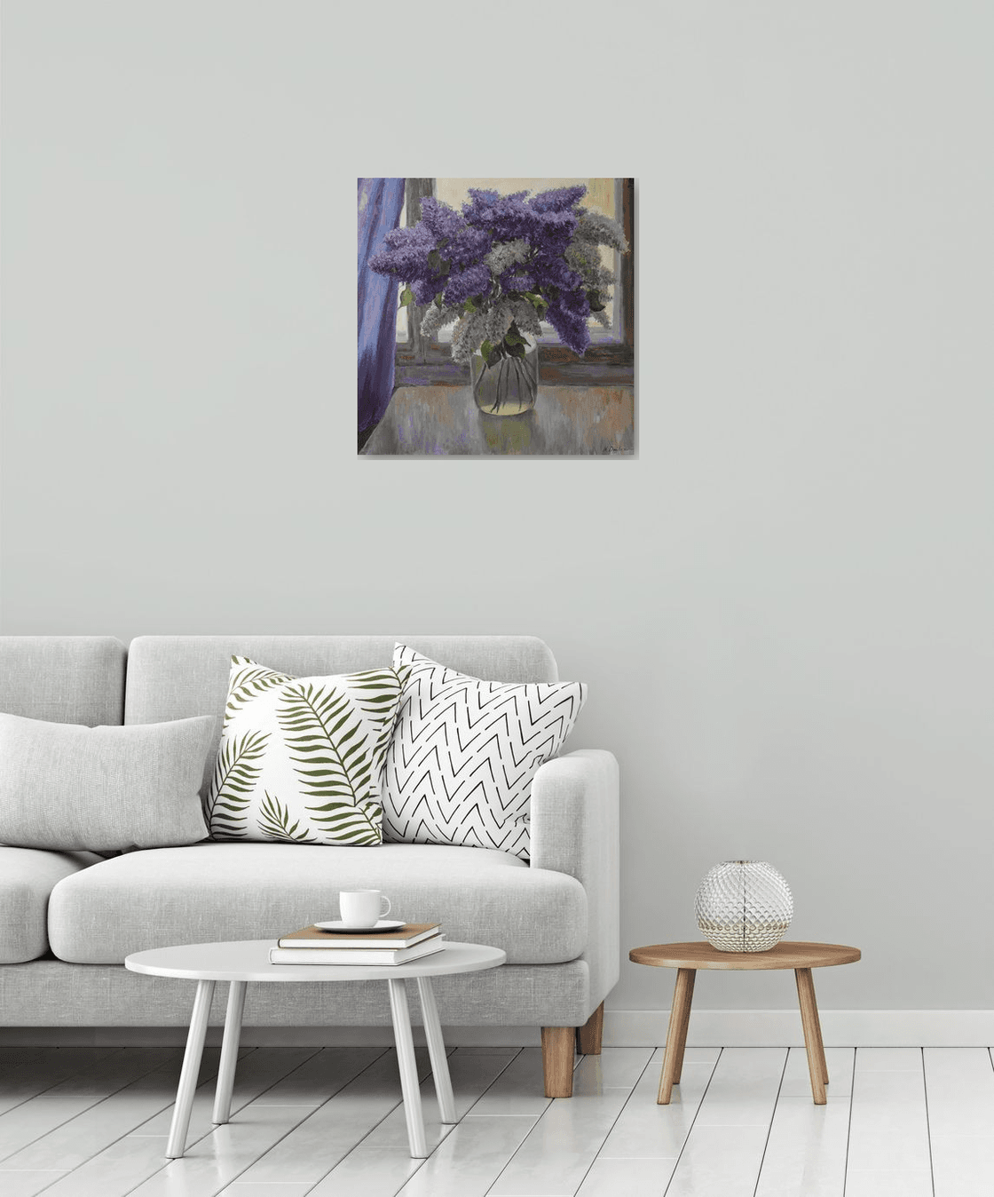 Lilacs Still Life Painting - ReStyleGraphic