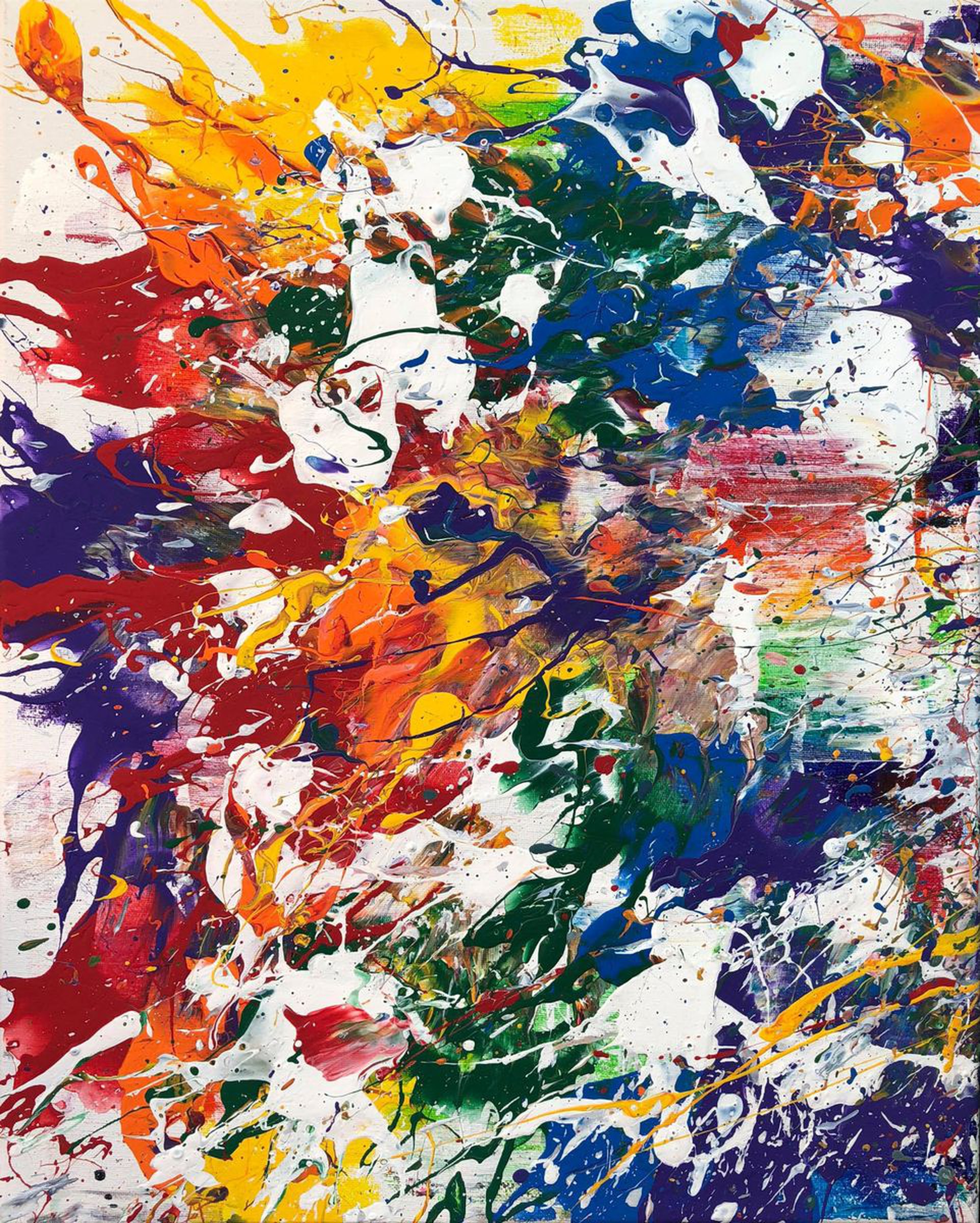 Pollock S Rainbow P1 2018 By Adam Zafrian Acry Artfinder