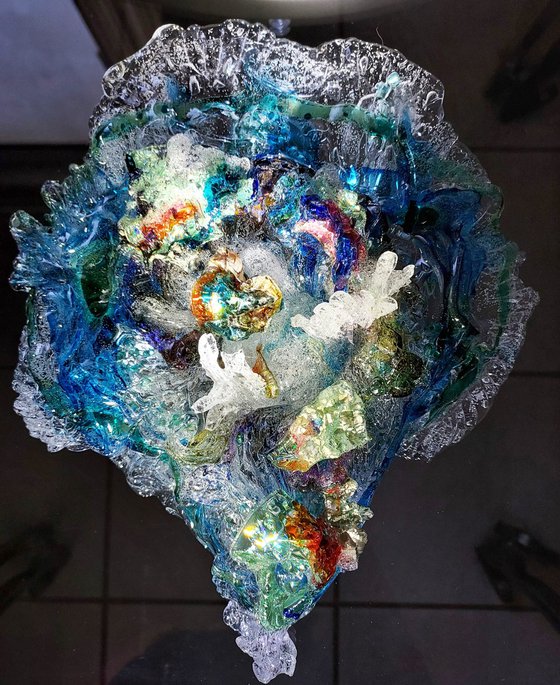 Glass Sculpture Ocean