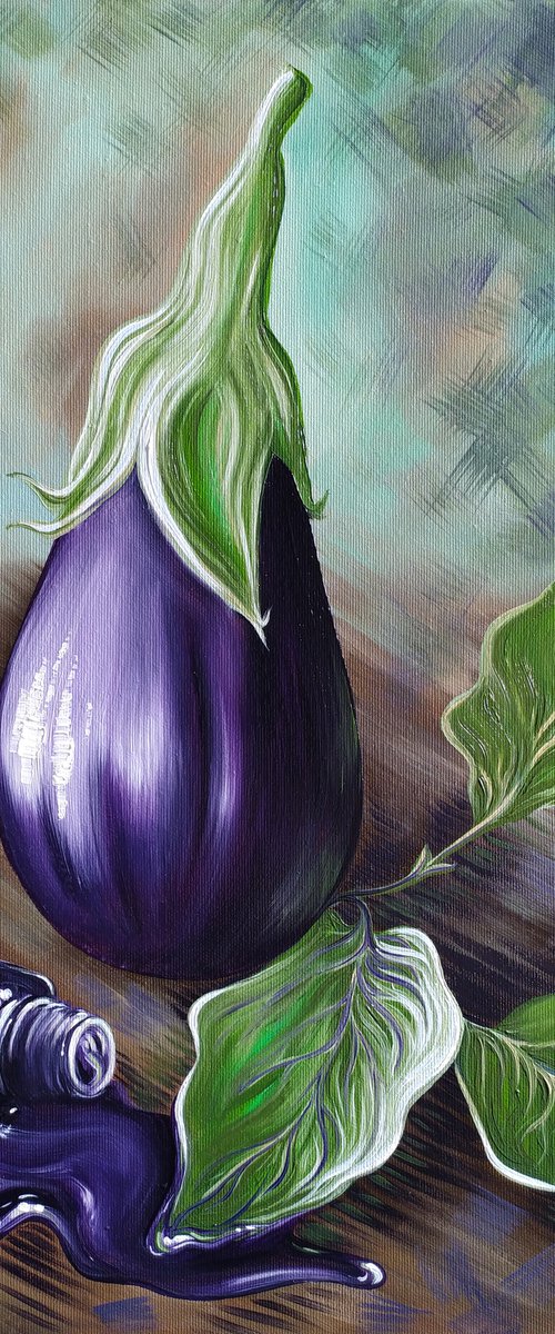 Eggplant and ink by Anna Shabalova