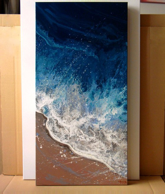 Seascape "Coastal Waves" LARGE Painting
