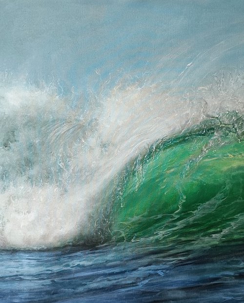 wave4,  72x36 in by Vishalandra Dakur