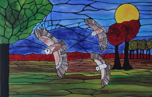 Barn owls by Rachel Olynuk