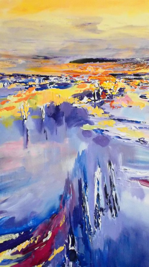 Purple  Lagoon by Lesley Blackburn