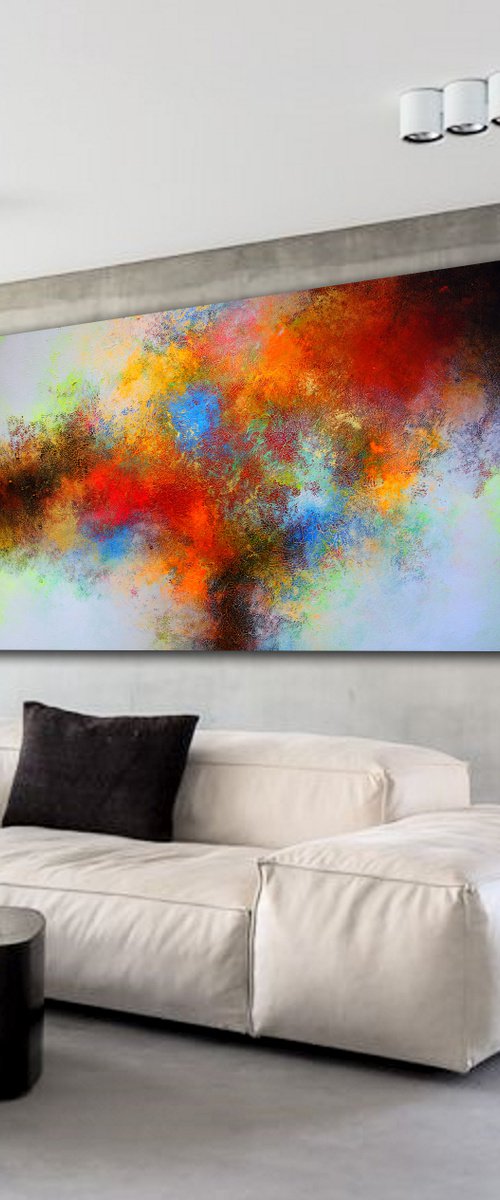 150x100cm. / ABSTRACT PAINTING / Revival by Alex Senchenko