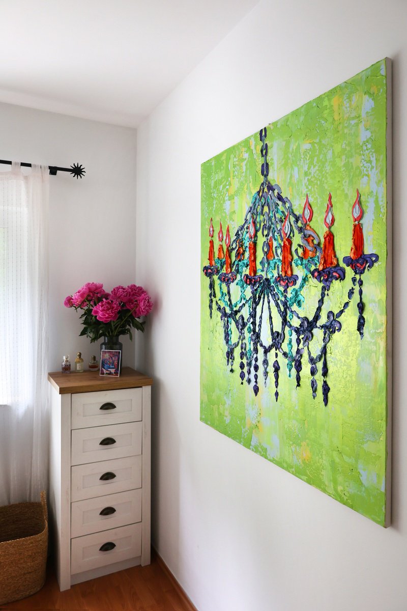 Urban And Pop Still Life Oil Painting By Dominic Virtosu, 39 X 47, Lavish, Original Artwork