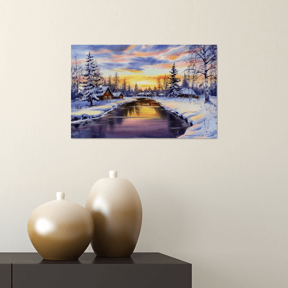 Whispers of Winter Sunset