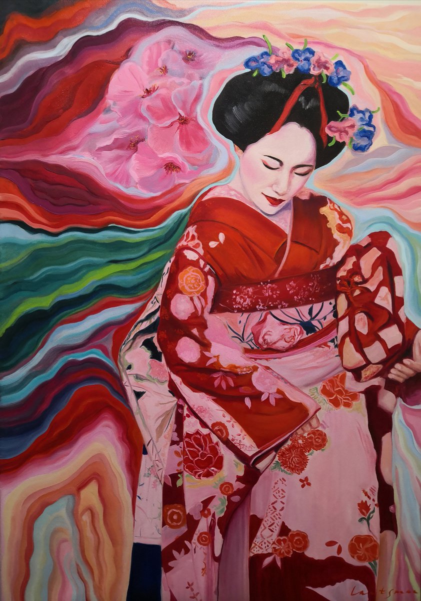 Magical world of Geisha, Portrait number 4 by Jane Lantsman