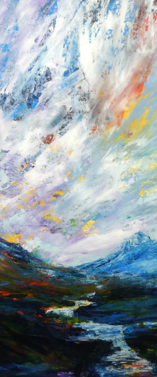 Scottish Autumn Highland Snow by oconnart