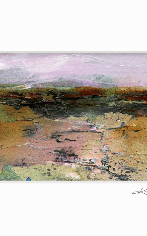 Mystical Land 463 - Small Textural Landscape painting by Kathy Morton Stanion by Kathy Morton Stanion