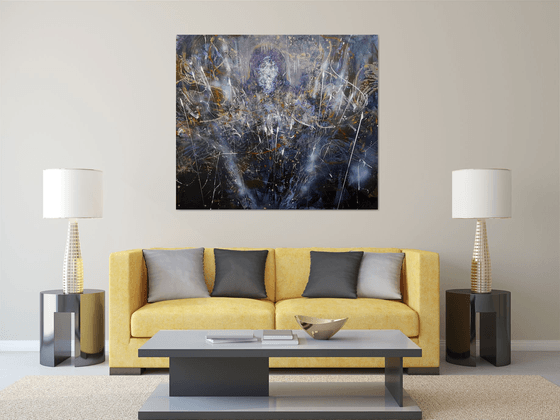 LARGE XXL ONEIRIC BIZZARE ENIGMATIC ANGEL ABOUT SPIRITUALITY AND CREATION BY MASTER KLOSKA