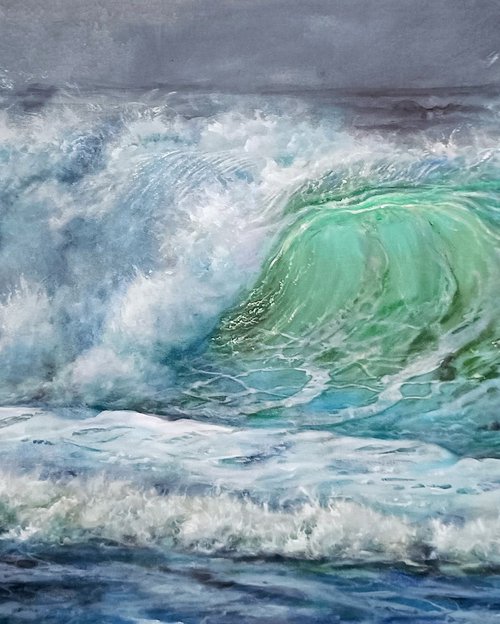 Wave5, 70x36 by Vishalandra Dakur