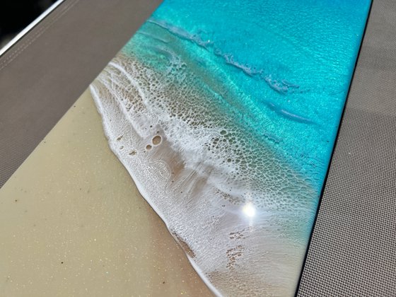 Finding balance - aerial ocean painting