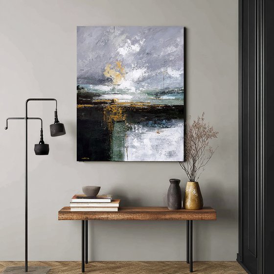 Ochre Light Over Silent Waters