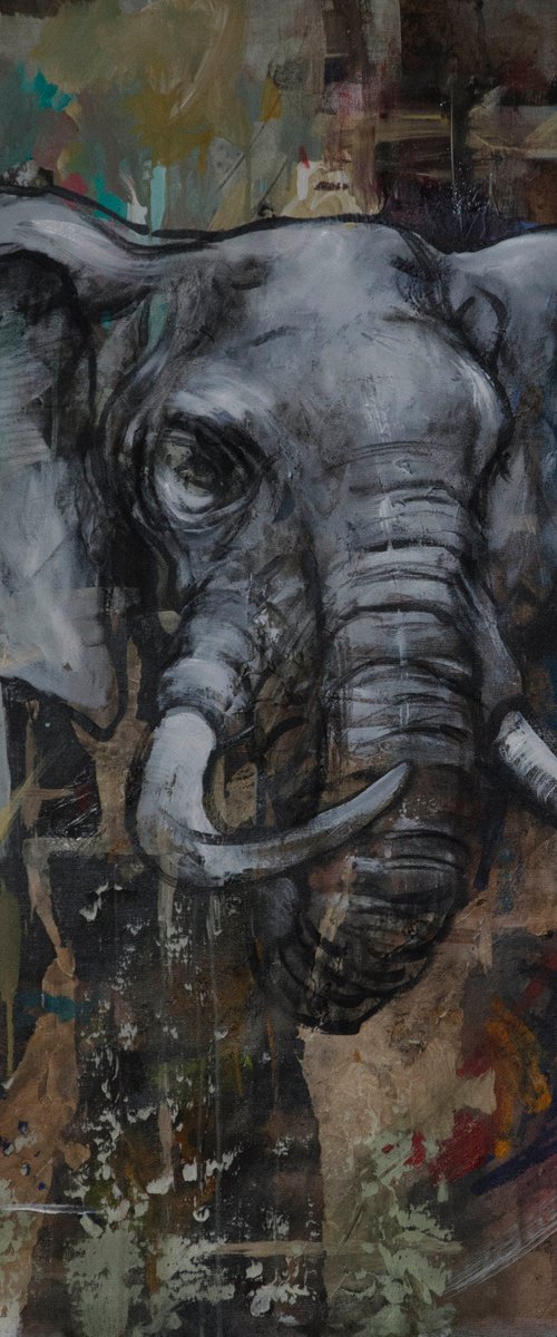 Red Elephant by Sergei Yatsenko